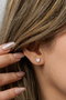 Heliophilia Silver NRZ999500 Pendientes de Plata de Ley 925 con Circonita Rosa y Baño de Rodio